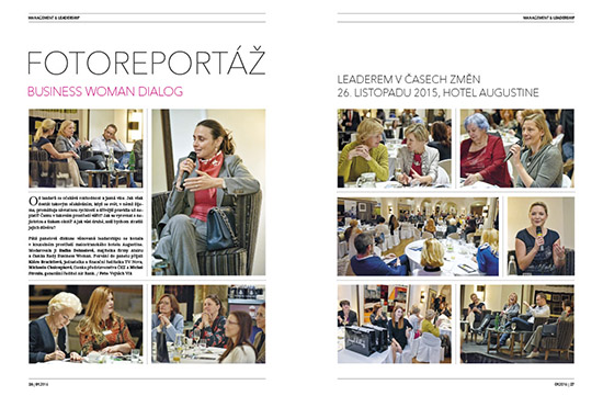 Photoreportage Business Woman Dialog: Leaders in times of change